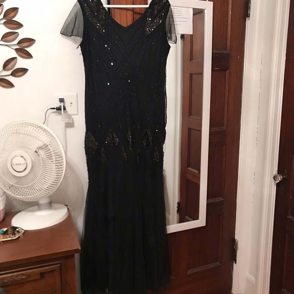 Beautiful black beaded mermaid dress